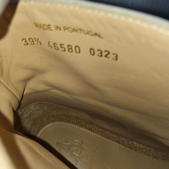 Office of Angela Scott Leather Lace-Up Brogue Ankle Boots Size 39.5 Excellent Co - Picture 10 of 15